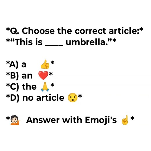 Answer with emojis