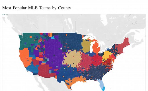 MLB Fan Map