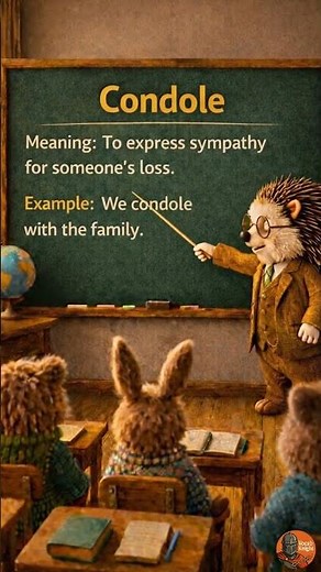 Condole vs Condone — don’t confuse these words! #learnenglish #englishvocabulary #vocabulary #cute