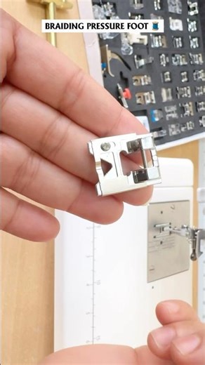 Designer Stitching ka Secret Tool 😍 Braiding Pressure Foot Demo ✨sewing hack #shorts