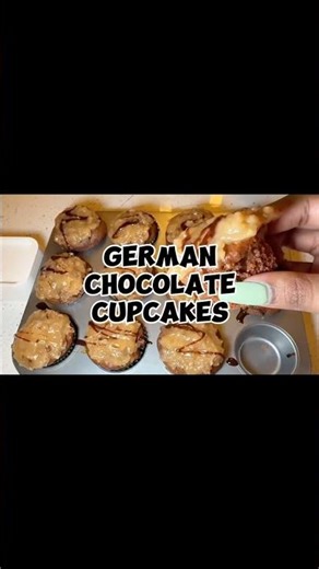 GERMAN CHOCOLATE CUPCAKES IN MINUTES! 🍫🧁