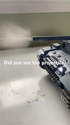 RC Tank Fires a Projectile — Did You See That?