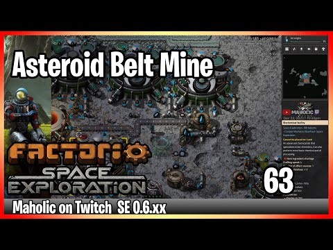 ⚙️Factorio ➡️ Calidus Asteroid Belt 1 mining and tech card ✅ Space exploration 0.6 🏭⚙️| Gameplay