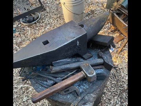 Forging a mini pocket knife LIVE | Blacksmithing