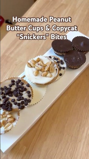 Homemade “Reese’s” Peanut Cups| “Snickers” Bar Bites|Super Easy