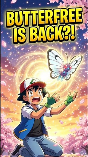 Ash Meets Butterfree After 25 Years?! 😱😭 #shorts #pokemon