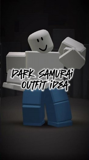 Dark Samurai Outfit Idea🥷 #roblox #shorts