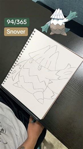 Drawing Snover #drawing #pokemon #sinnoh #pierrebourne #drawings #draw #pokémon #artist #art