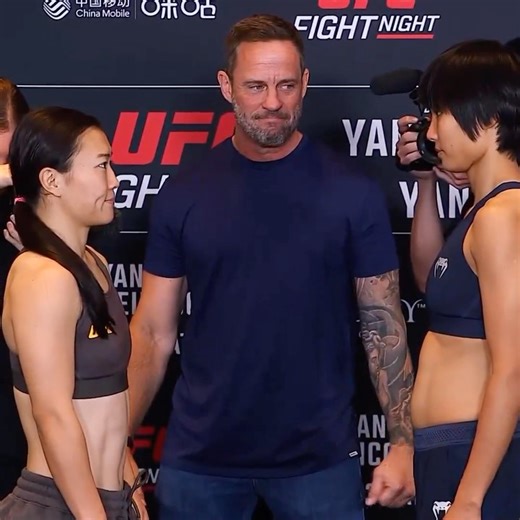 1.8K views · 547 reactions | The first-ever women’s Road to UFC tournament reaches its finale! Strawweights  Shi Ming &  Feng Xiaocan square off at the #UFCMacau weigh-ins. Don’t miss this historic clash for a UFC contract, live Saturday on the prelims via ESPN+ from 3am ET!  #WMMA #UFC | WMMARankings.com - The Women's Mixed Martial Arts News Website | Facebook