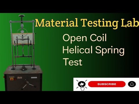 closed Coil Spring Test | Material Testing Lab in malayalam