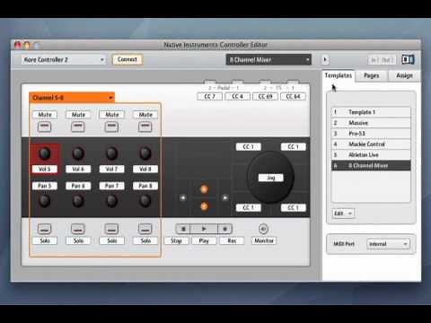 Native Instruments - Kore 2 - Tutorial - Kore 2 as a Midi Controller (Part 5 of 6)