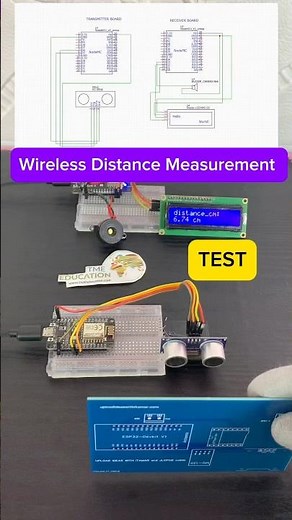 Wireless Distance MEASUREMENT with ESP8266 using ULTRASONIC sensor #esp8266 #technology