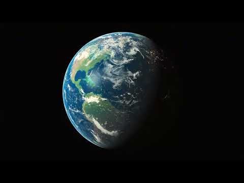 Rotating Earth [4K] | Ambient Music for Focus & Deep Work