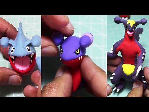 Pokémon Clay Art -Gible & Gabite & Garchomp