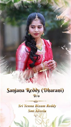 Ravi+Sanjana Telugu & English Wedding Invitation Video