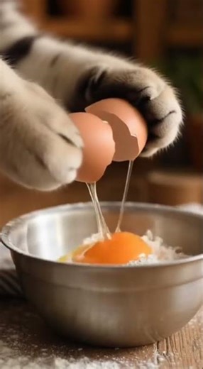 "Baker Cat 🍞🐱 | The Cutest Feline Chef Baking Fresh Bread"