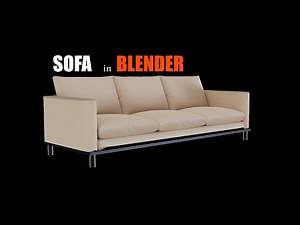 Create a Realistic 3D Sofa in Blender: Step-by-Step Beginner’s tutorial || easy method