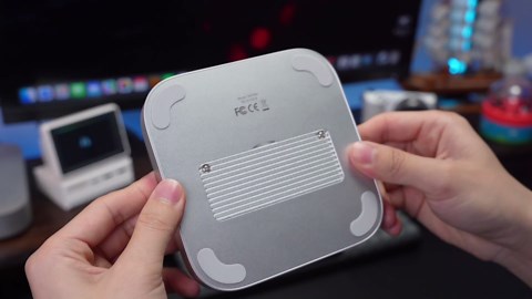 Hagibis Mac mini M4 Hub with M.2 SSD Enclosure & Dustproof Stand, USB-C Docking Station with M.2 NVMe SSD Case, 4K@60Hz HDMI, SD4.0, Micro SD 4.0, 10Gbps USB3.2 for Mac mini M4 Pro (MC65H)