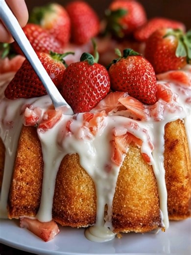 Strawberry Bliss Bundt Cake Ingredients 2 cups all-purpose flour 1 ½ teaspoons baking powder ½ teaspoon baking soda ¼ teaspoon salt 1 cup unsalted butter, softened ...... Full Recipe in Coʍmеոτ 💬 | The Saucy Plate