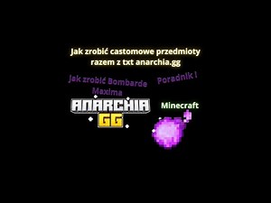 Jak zrobić Bombarde Maxima [anarchia.gg] Aternos !