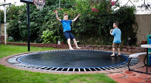 How To Bury A Trampoline Fast | Fun In The Yard