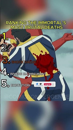 Ranking Immortal's BRUTAL DEATHS | Invincible #invincible #comics #youtubeshorts