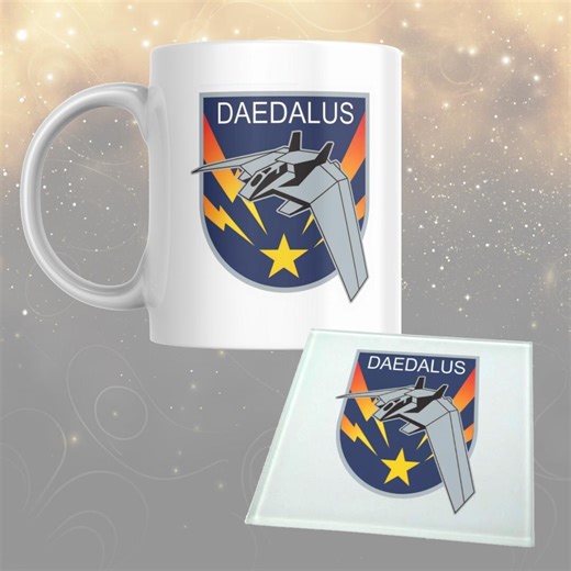 Stargate Mug - Stargate SG-1 Deadalus F-302 Fighter - Gift Set, Mug & Coaster Available - Etsy