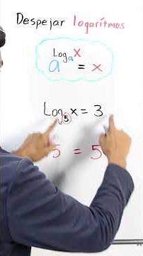 Despejar logaritmos | Profe Andalón | Shorts