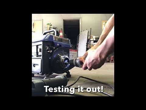 Building a cordless drill engine starter for my Harbor Freight generator