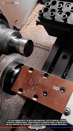 Metal Ring Innovation: Faceted Knurling, Premium Decorative Forming Process #tech