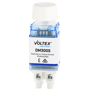 Voltex Trailing Edge Push Button and Rotary LED Dimmer Mechanism, Includes White and Black Knob, 300VA With ON/OFF | Voltex Switch Mechanisms | Outlets & Switches | Voltex Electrical