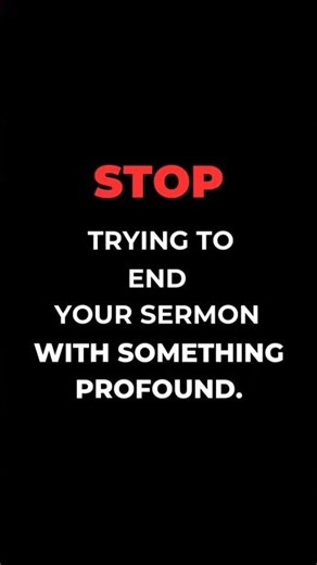 The 3-Sentence Sermon Conclusion Formula