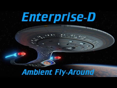 U.S.S. Enterprise NCC-1701-D Ambient Fly-Around | 1 Hour | A Star Trek Fan Animation