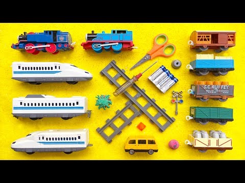 Unboxing Dan Merakit 3 Mainan Kereta Cepat Whoosh, Kereta Api Classic, Kereta Thomas - Tomy Plarail