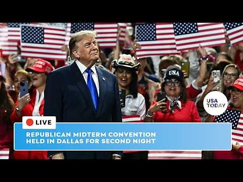 Live: 2026 Republican midterm convention Day 2 in Dallas features Vance and Trump speeches