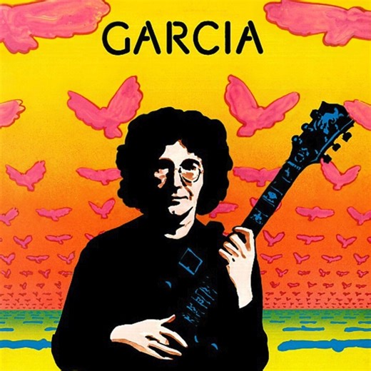 Compliments of Garcia turns 50! 🕊️ Originally released in 1974, this album was simply titled Garcia. It got its new name from a "Compliments of" sticker that was printed above the title on early, complimentary copies of the LP. This title was officially adopted for the 1989 release to match common usage and avoid confusion with the 1972 Garcia. Produced by John Kahn, it features classics from Chuck Berry, Smokey Robinson, and more, with an all-star cast of session players. Stream the album toda