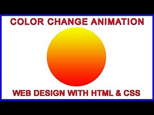 Color Change Animation CSS | CSS Animation @keyframes | CSS3 Animation examples | Web Seekho