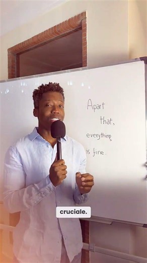 "Apart that, everything is fine." Ça semble logique mais c'est FAUX.