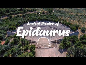 Aerial Drone footage of Epidaurus Theatre, Greece | Αρχαίο Θέατρο Επιδαύρου