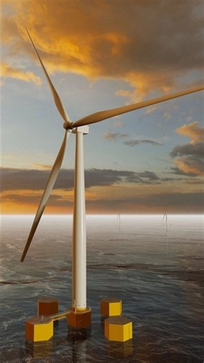 This Floating Wind Turbine Can Power the Future! 🌊⚡