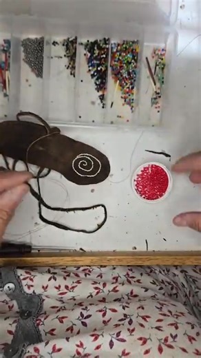 Beaded edge and finishing a small pouch - porcupine quill embroidery, 11-8-2025. #handcrafted #beadwork #asmrvoice #asmrsounds #quillwork | Djuana Tucker