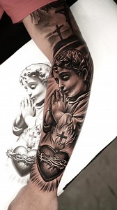 ⚜️ ANGEL ⚜️ ➡️ Projeto realizado por @gabrielsouza.tattoo . . 📍Agenda e orçamentos pelo link da bio ou WhatsApp: (11) 96570-1960 . . . . #tatuagem #tatuagemsp #tatuagemrealismo #tatuagemsaopaulo #tattooideas #realisttattoo | Studio SKY Tattoo