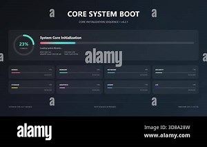Futuristic System Loading UI Animation Modern Tech Progress Bar Digital Interface HUD Loader Stock Video Footage - Alamy