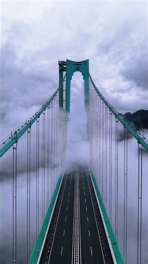 Mysterious Bridge Hides Half in Clouds: A Secret Invisibility Trick