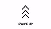 Swipe up animation button. Application and social network icons,...