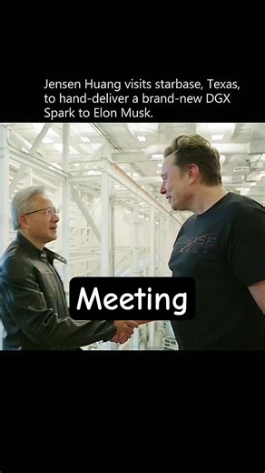“NVIDIA CEO Meets Elon Musk at Starbase – Future of AI Starts Here #ElonMusk #JensenHuang #NVIDIA