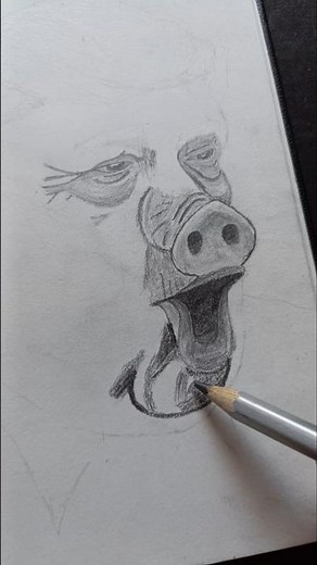 Donald Trump Pig Face Sketch 🤣 | Funny Art Drawing #Shorts