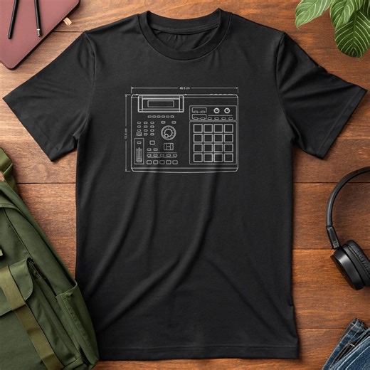 Mpc2000xl Blueprint T-shirt - Music Producer Gift, Beatmaker Present, Vintage Sampler Design, Hip Hop Tee, Audio Engineer, Drum Machine - Etsy Canada