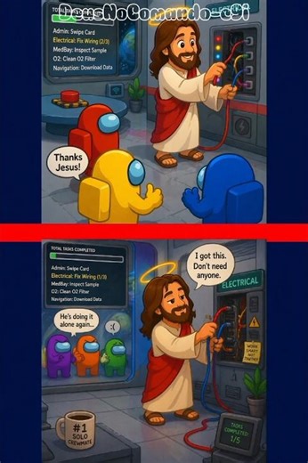 E SE JESUS FOSSE PRO AMONG US #deus #jesus #kids #quizbiblico #facts