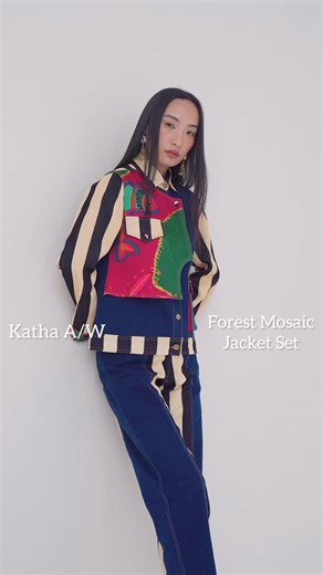 House of Ananya Agrawal on Instagram: "Forest Mosaic Jacket Set for women who loves maximalism ❤️💙 Available on our website. #ananyaagrawal #denimcollection #indiandesignerwear #denimondenim"